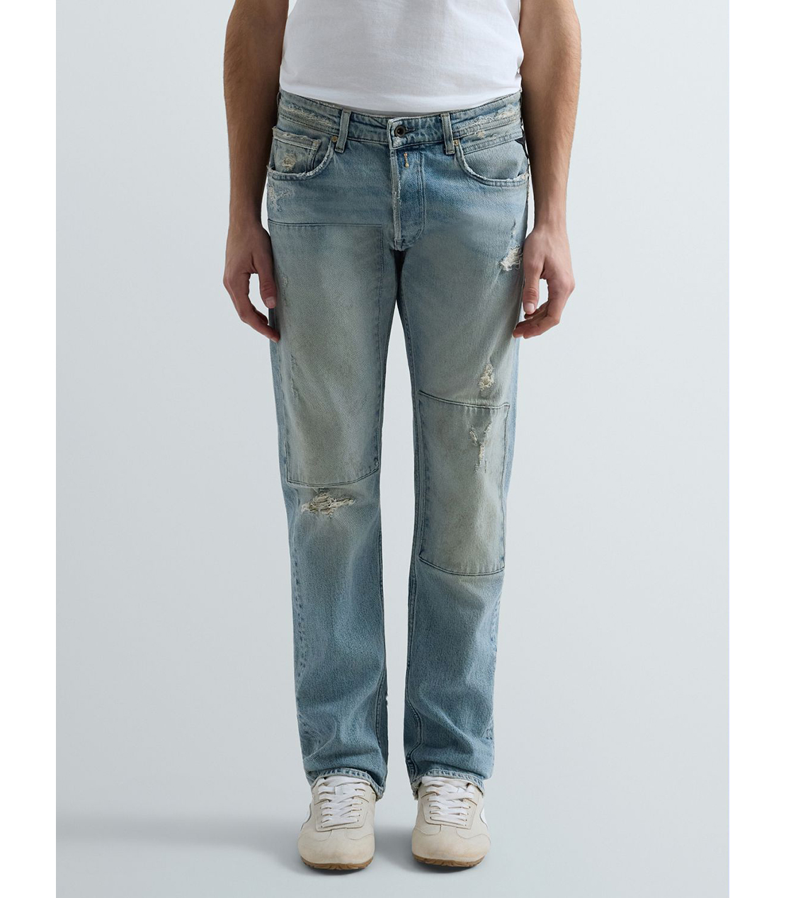 スリムストレートフィットGROVER Aged20 オーガニックコットンデニム 詳細画像 ライトブルー 1